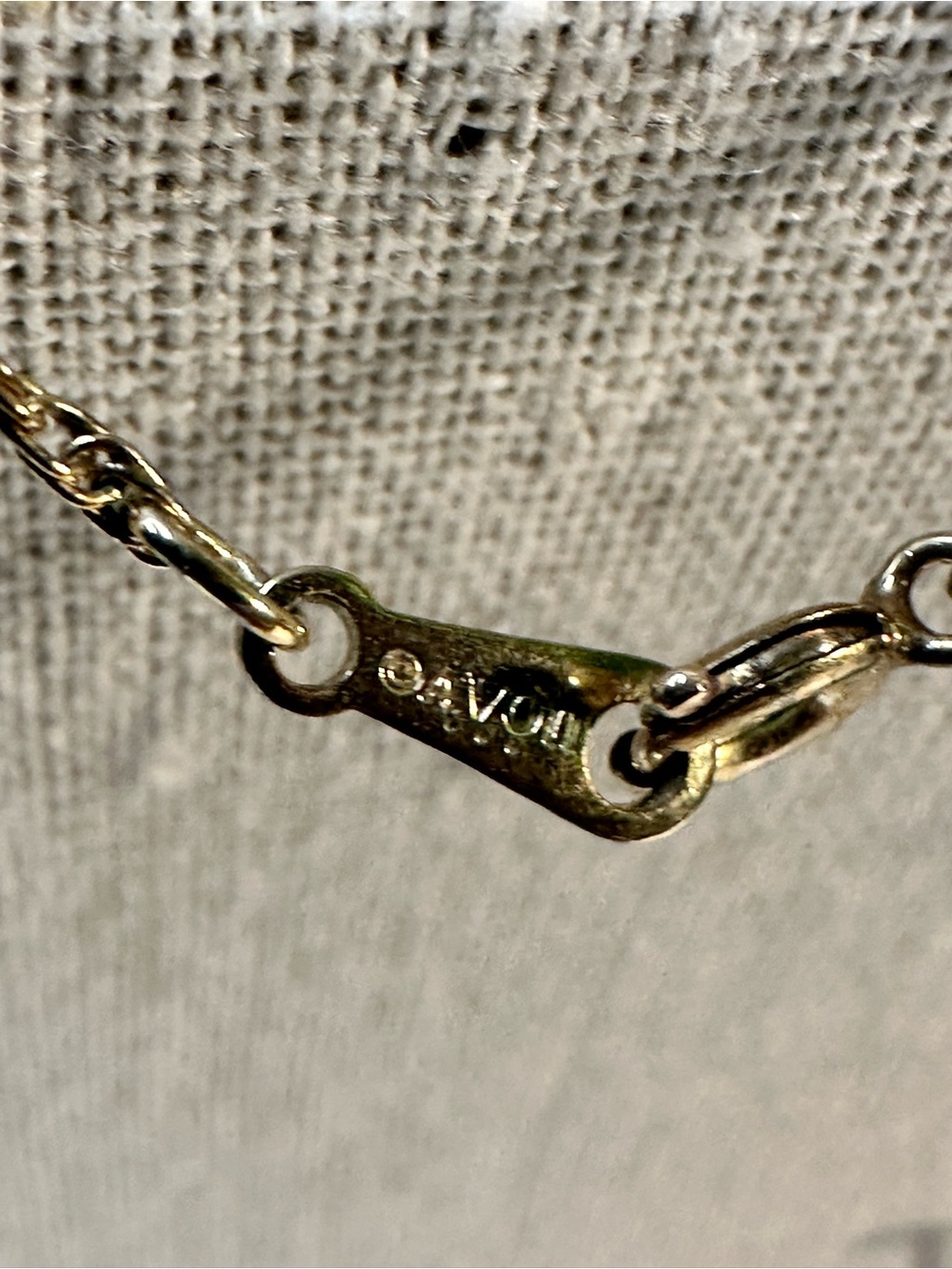 Vintage Avon Gold-Tone Initial A Necklace with Pearl Accent - Picture 5 of 6